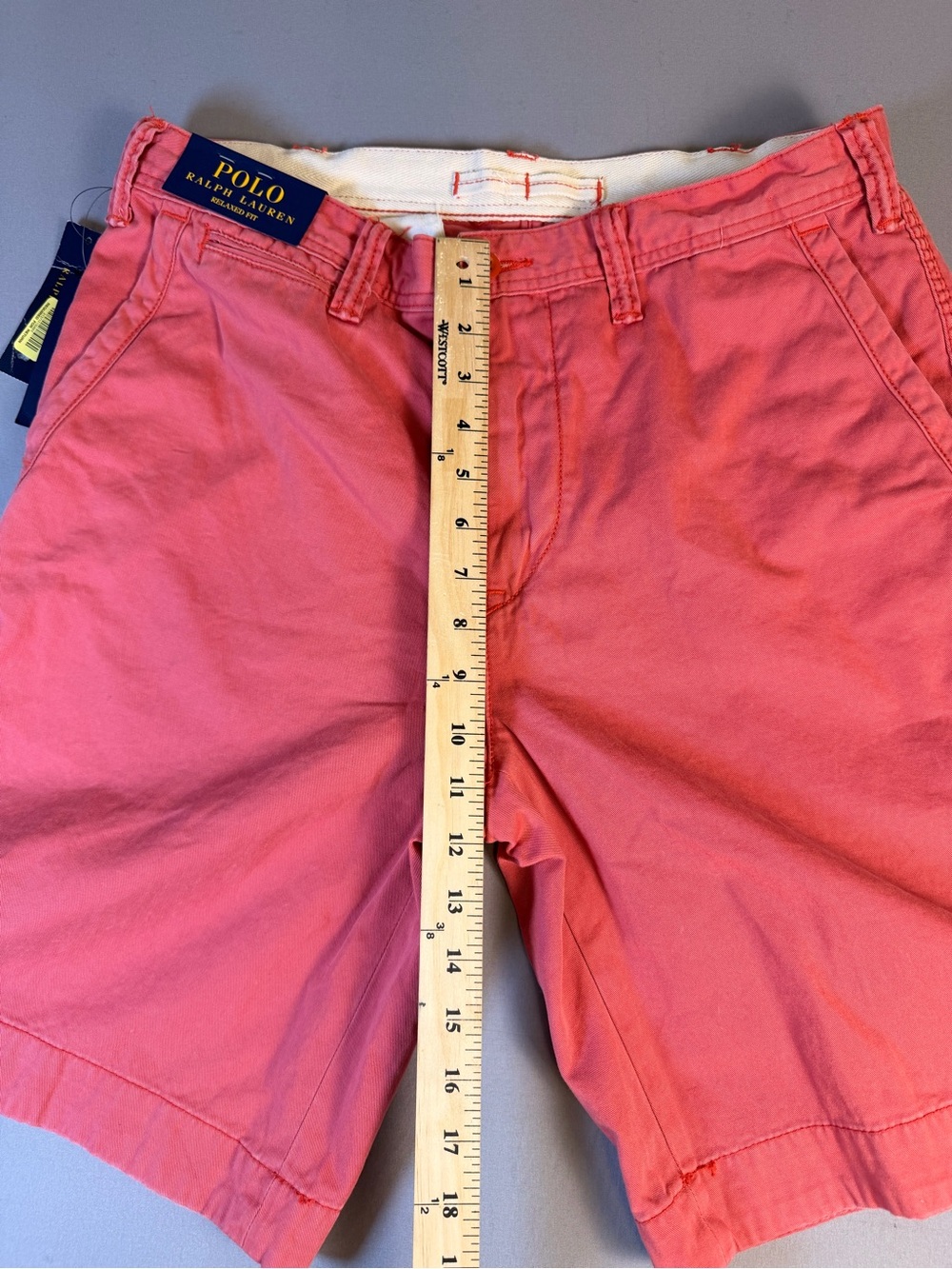 Ralph Lauren Men’s Relaxed Fit Nantucket Red Shorts Size 32 NWT - Picture 5 of 10